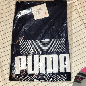 Never worn, Black and white Puma tshirt